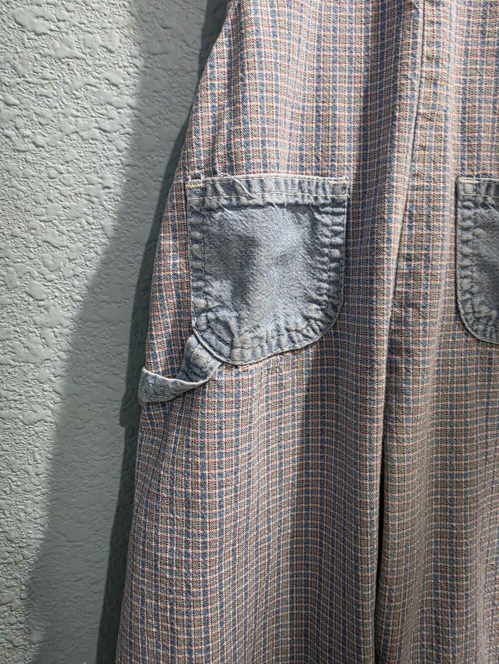 Vintage Plaid Osh Kosh B Gosh Vest Back Baby 24 Month Overalls - Picture 4 of 11